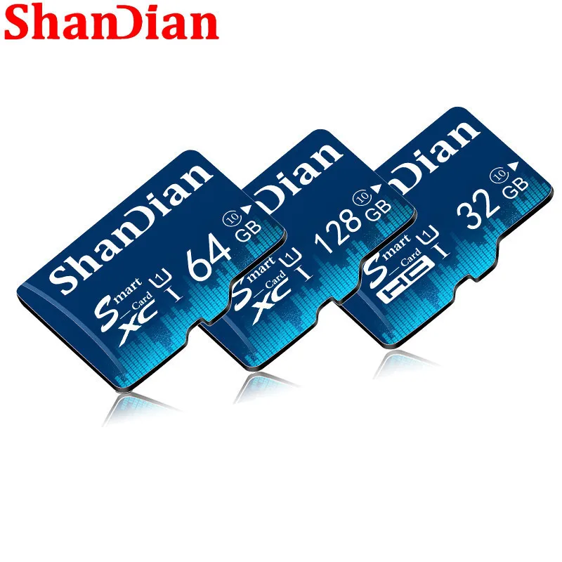 SHANDIAN כרטיס TF 16GB 32GB 64GB Class 10 כרטיס זיכרון 4GB 8GB Class 6 חכם כרטיס SD TF כרטיס אמיתי קיבולת עבור טלפונים/מצלמה - 1