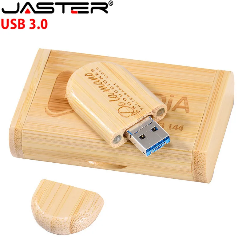 ג ' סטר עץ 2-in-1 להחלפה ממשק USB 3.0 PC, אנדרואיד פלאש usb pendrive 4GB עד 128GB מותאם אישית לוגו עט כונן - 1