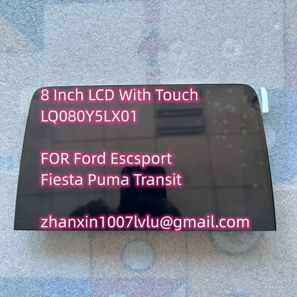 מותג מקורי חדש 8 אינץ ' LCD עם מסך מגע LQ080Y5LX01 עבור פורד Escsport פיאסטה פומה מעבר רכב תקליטור שמע רדיו ניווט - 1