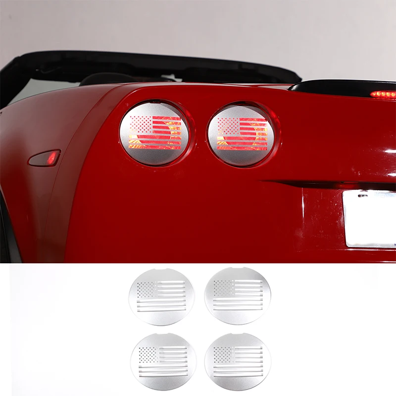 עבור שברולט קורבט C6 2005-2013 נירוסטה האחורי הזנב מנורה לכסות את המכונית שינוי אביזרים - 1