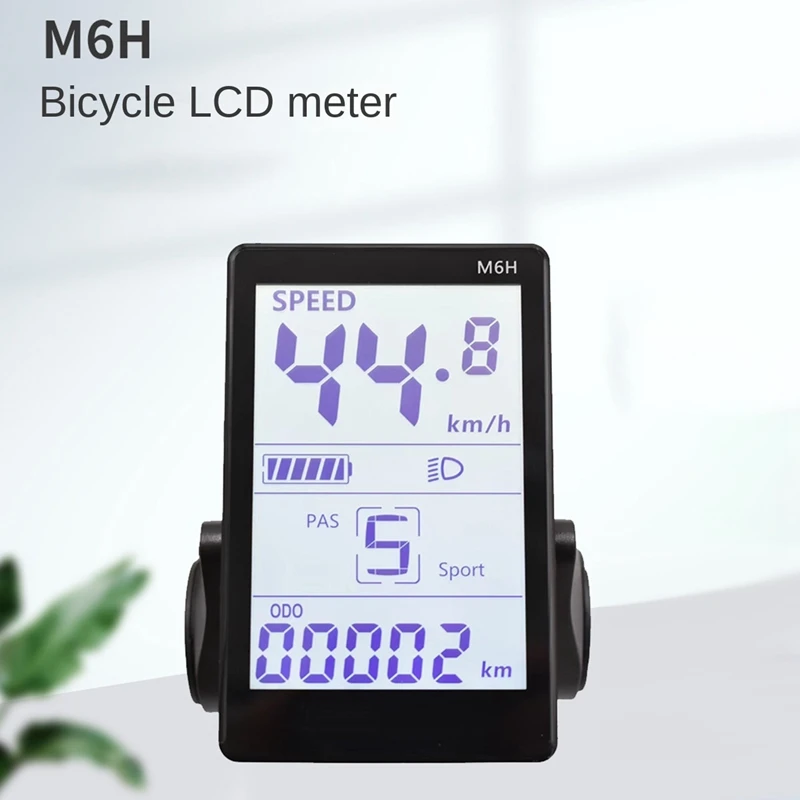 M6H אופניים חשמליים תצוגת LCD מטר+36V 350W גל סינוס בקר אוניברסלי LCD פאנל המסך על קורקינט חשמלי - 1