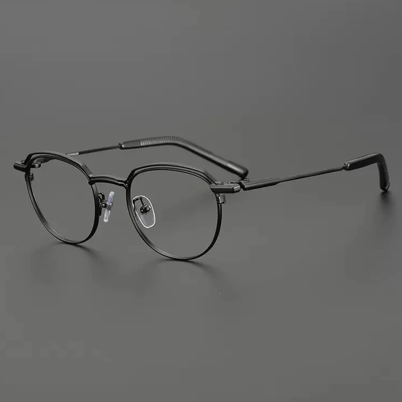 בציר מטיטניום טהור משקפיים מסגרת גברים רטרו מרשם אופטי קוצר ראייה מסגרת משקפיים נשים 2022 יוקרה חדשים של מותג משקפי שמש - 1