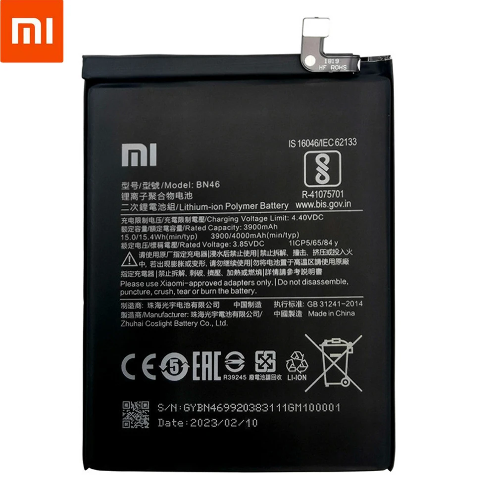 100% מקורי החלפת 4000mAh BN46 סוללה עבור Xiaomi Redmi 7 Note8 הערה 8 8T הסוללה של הטלפון Bateria Batterie AKKU כלים חינם - 1