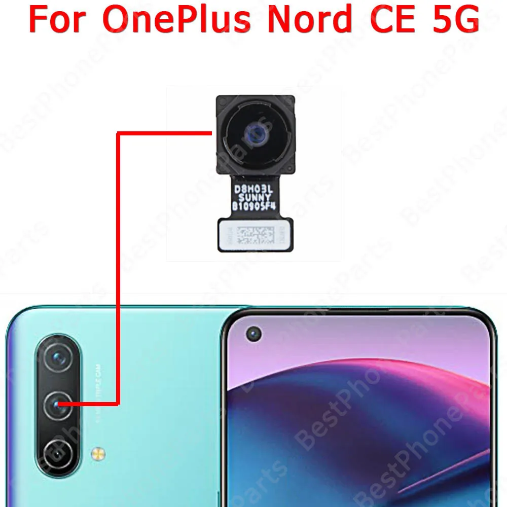 אחורי קדמי Selfie מבט אחורי במצלמה האחורית מודול עבור Oneplus Nord 1+ CE2 אחד ועוד לסה 
