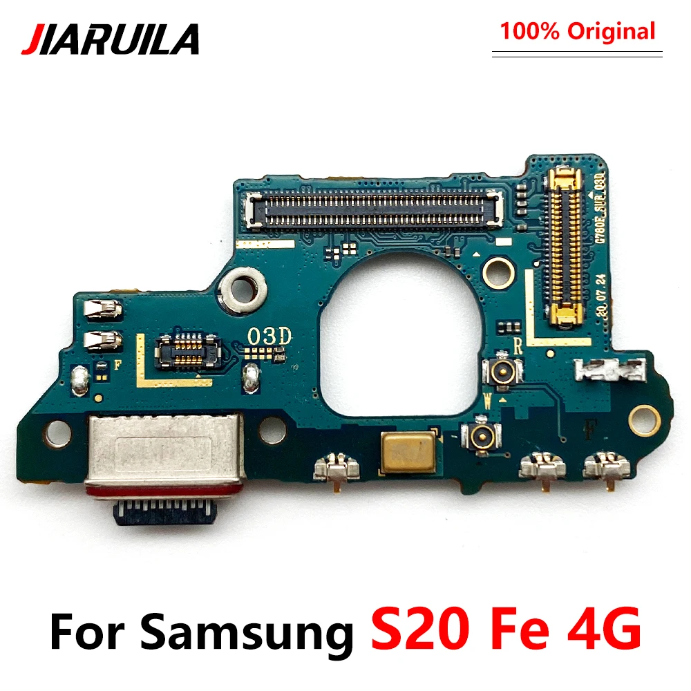 המקורי מטען USB יציאת טעינה להגמיש מחבר מזח לוח עם מיקרופון חלופי Samsung S20 פה 4G G780F / 5G G781V - 1