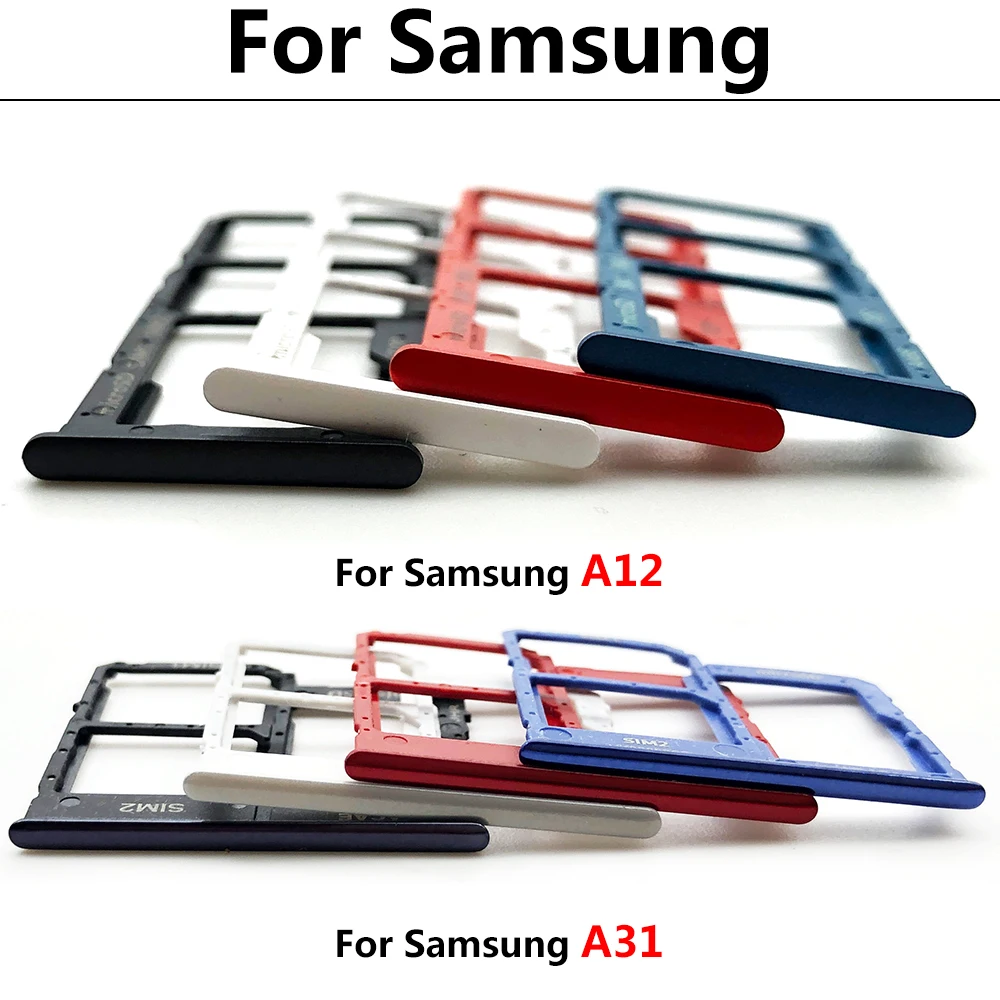 מיקרו ננו מחזיק כרטיס ה SIM-מגש חריץ בעל מתאם שקע עבור Samsung A31 A12 טלפון נייד עם סיכת חלקי חילוף - 1