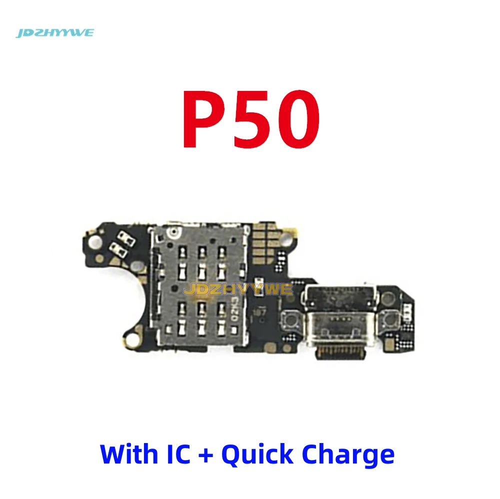 המקורי מטען USB הרציף מיקרופון ה-Sim מחבר יציאת טעינה לוח להגמיש כבלים עבור Huawei P50 Pro הטלפון חלקים - 1