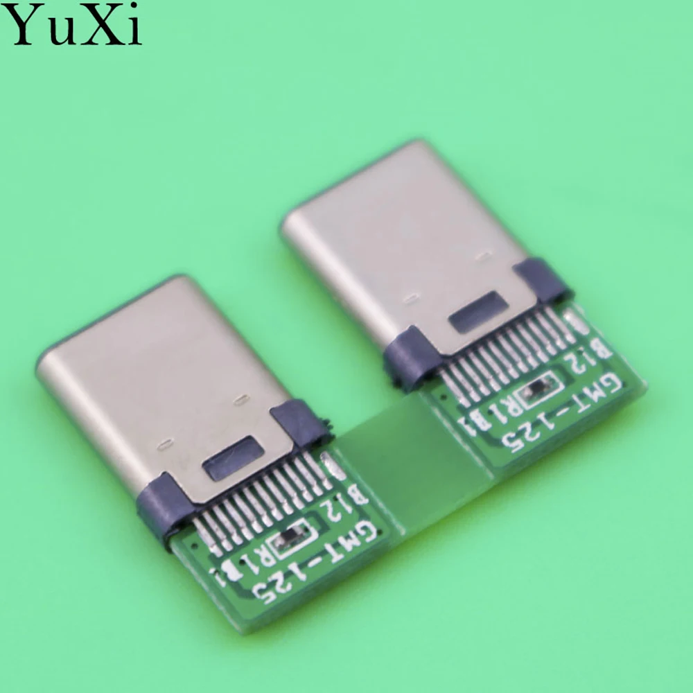 YuXi DIY OTG USB 3.1 ריתוך זכר ג ' ק תקע ה-USB 3.1 Type C מחבר עם PCB לוח תקעים קו נתונים מסופים עבור אנדרואיד - 1
