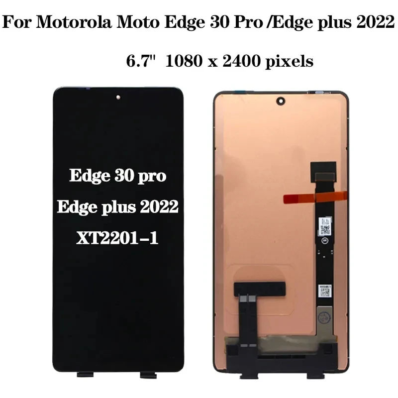 המקורי עבור Motorola קצה 30 Pro 30Pro LCD XT2201-1 תצוגה מסך מגע Digiziter הרכבה על האופנוע קצה פלוס 2022 מסך LCD - 1