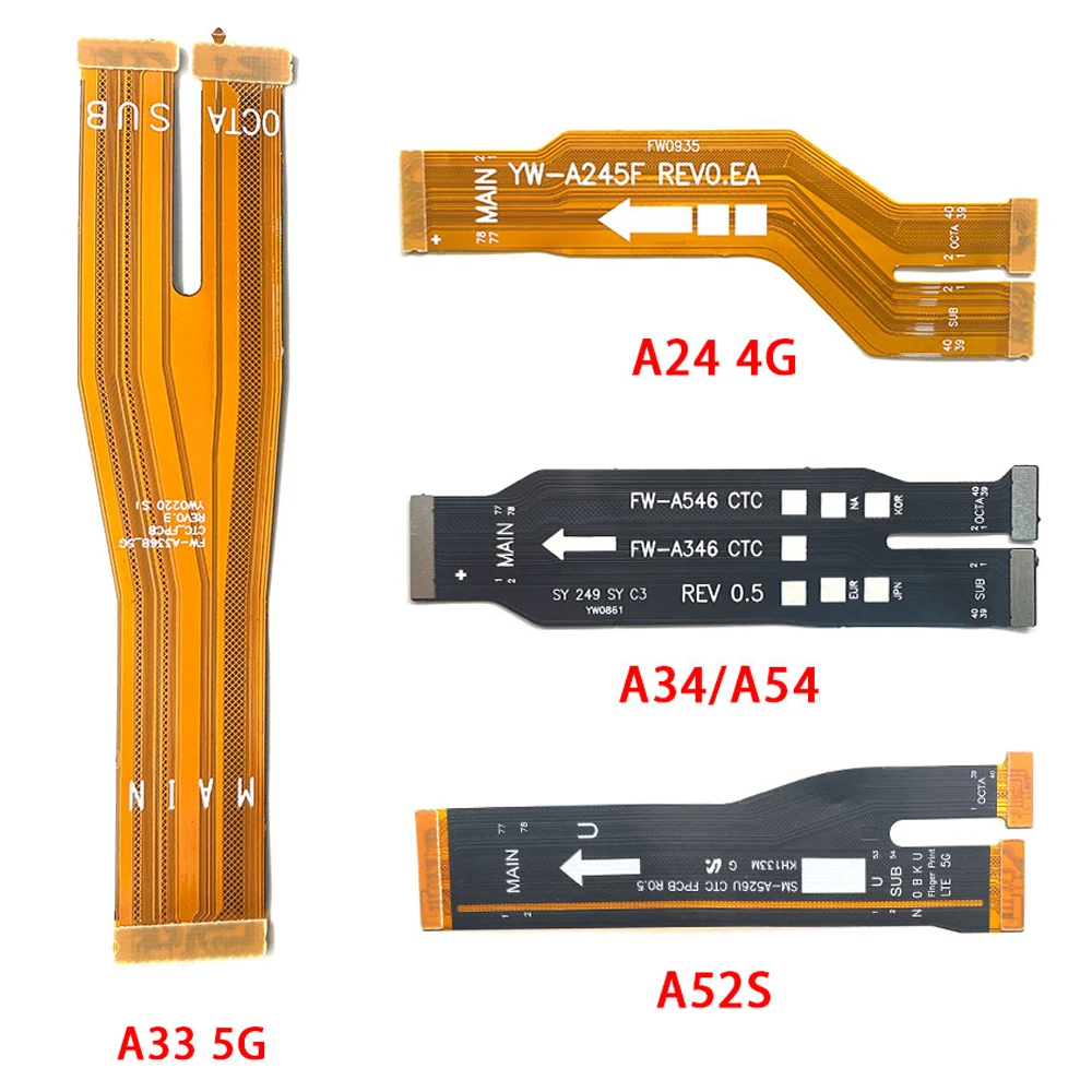 5Pcs，מקורי לסמסונג גלקסי A73 A21 A72 A22 A33 A42 A52 A32 4G A53 5G לוח האם לוח ראשי להתחבר Mainboard להגמיש כבלים - 1