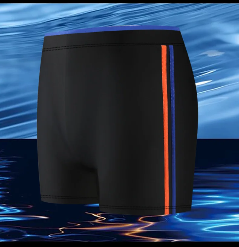 גברים בגדי ים רופף מסוגנן יבש מהירה לשחות מכנסיים קצרים סקסיים קיץ בגדי ים של גברים לשחות מכנסיים קצרים חוף Mens לשחות - 1