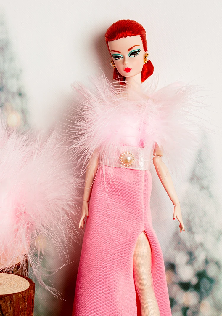 ורוד מתוק ערב המפלגה שמלת הבובה בארבי בגדים עבור ברבי הנסיכה תלבושות 1/6 BJD בובות אביזרים לילדים צעצועים מתנה 11.5