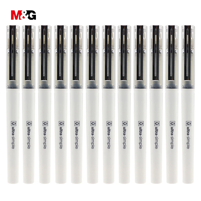 10pcs/box M&G ג 'ל פשוט עט מתנה נייח 0.5 מ
