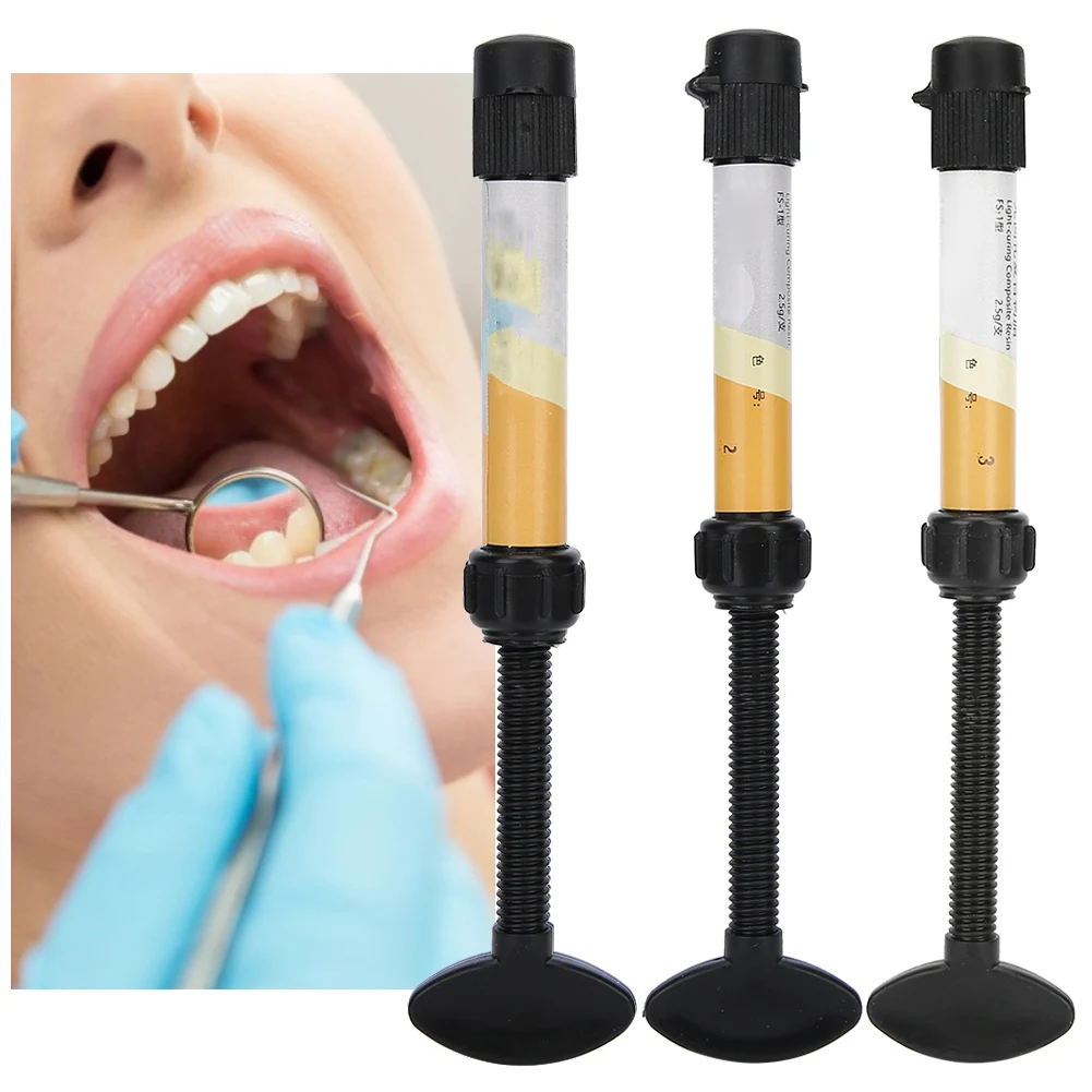 שיניים חומרים אוניברסלי אור-ריפוי מרוכבים שרף שיניים שרף מילוי חומר דנטלי מזרק מילוי Denfil טיפול אוראלי אספקת - 1