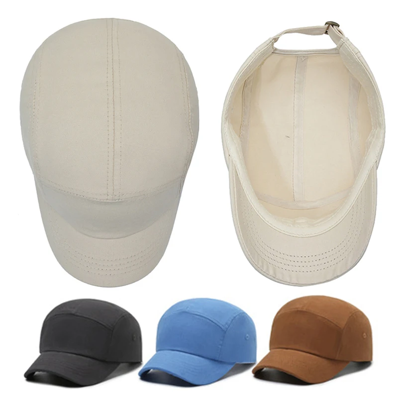 2023 קצר חדש אפס מקום כובע בייסבול קיץ לנשימה שמש כובעים מוצק צבע מתכוונן Snapack כובעי אופנה כובע מצחיה עבור נשים גברים - 1
