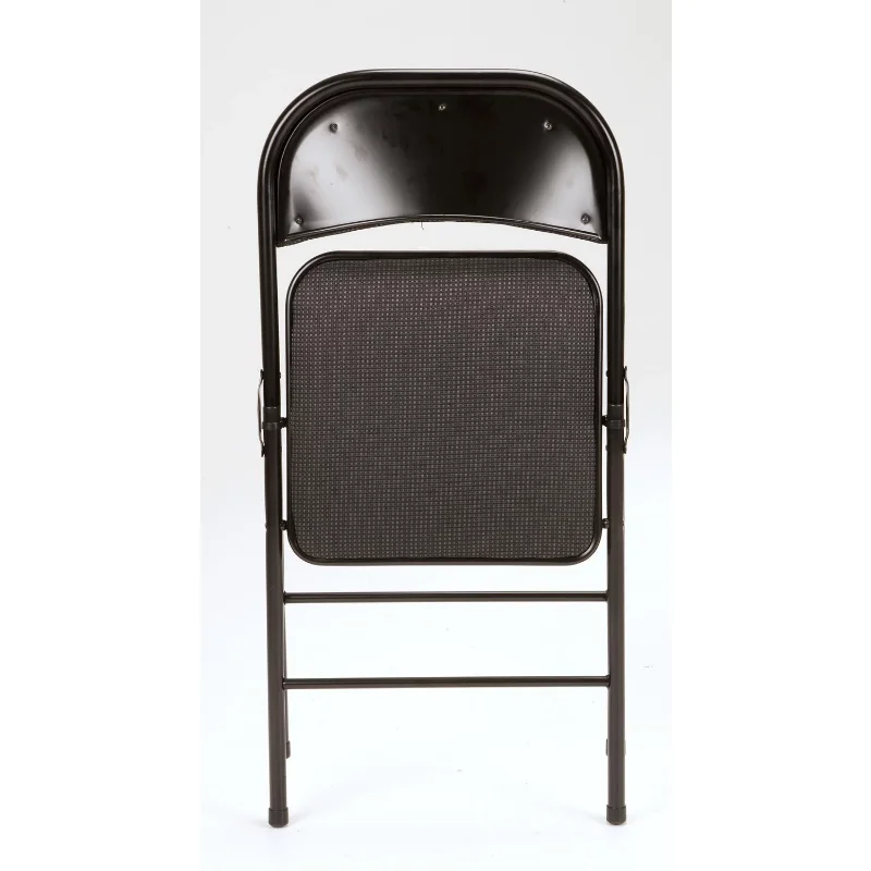 מעמודי התווך בד מרופד כיסא מתקפל, שחור, 4 לספור מרפסת ריהוט קש הכיסא ריהוט קש - 1