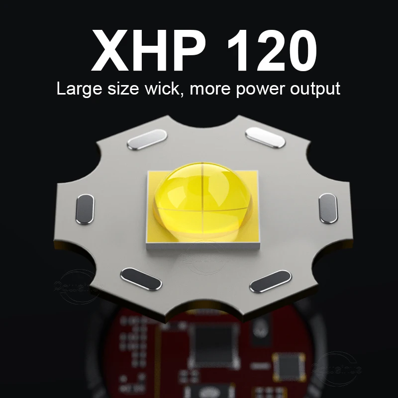 סופר 8000LM צלילה פנס XHP120 LED בהירה במיוחד מתחת למים אור חזק צלילה לפיד IPX8 צלילה עמיד למים פנס - 1