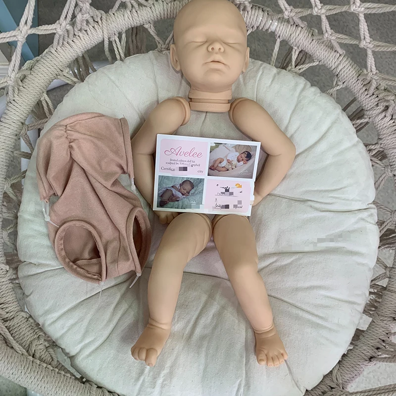 20Inch Avelee מחדש הבובה ערכת מציאותי ישן התינוק מגע אמיתי DIY התינוק נולד מחדש צבוע ריק בובה טיפה קניות - 1