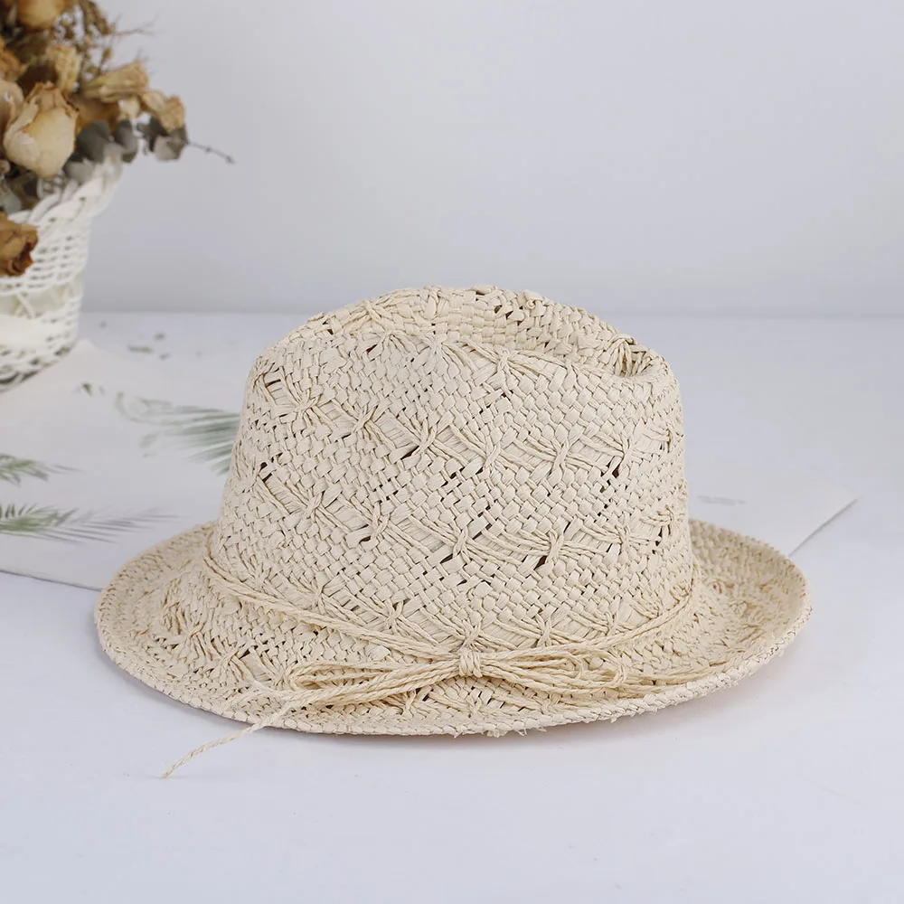 חדש פדורה כובעי נשים של השמש בקיץ כובע כובע קש כובע דלי גולף כובע נשים הגנת uv סולארית כובע החוף כובעים לנשים - 1