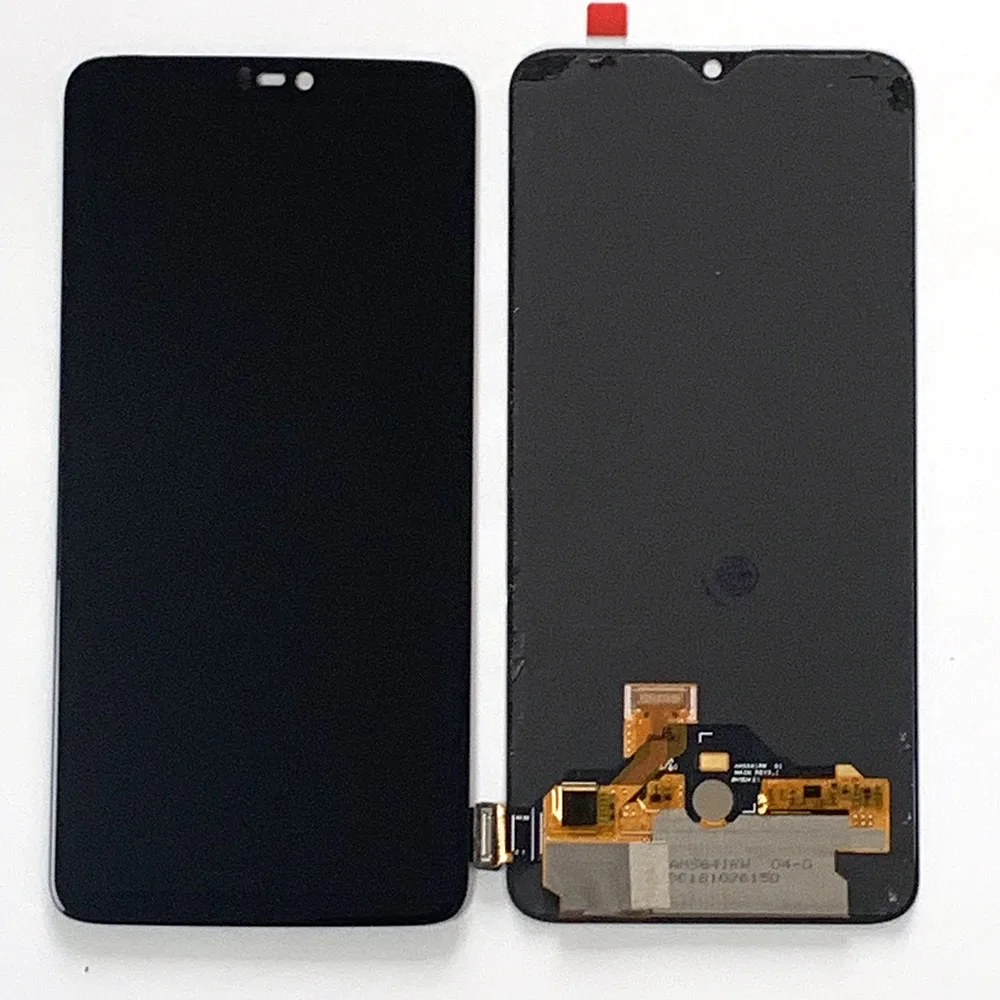 AMOLED המקורי עבור OnePlus 6T A6010 LCD תצוגת מסך ללא מסגרת OnePlus 6 A6000 LCD אין מסגרת - 2