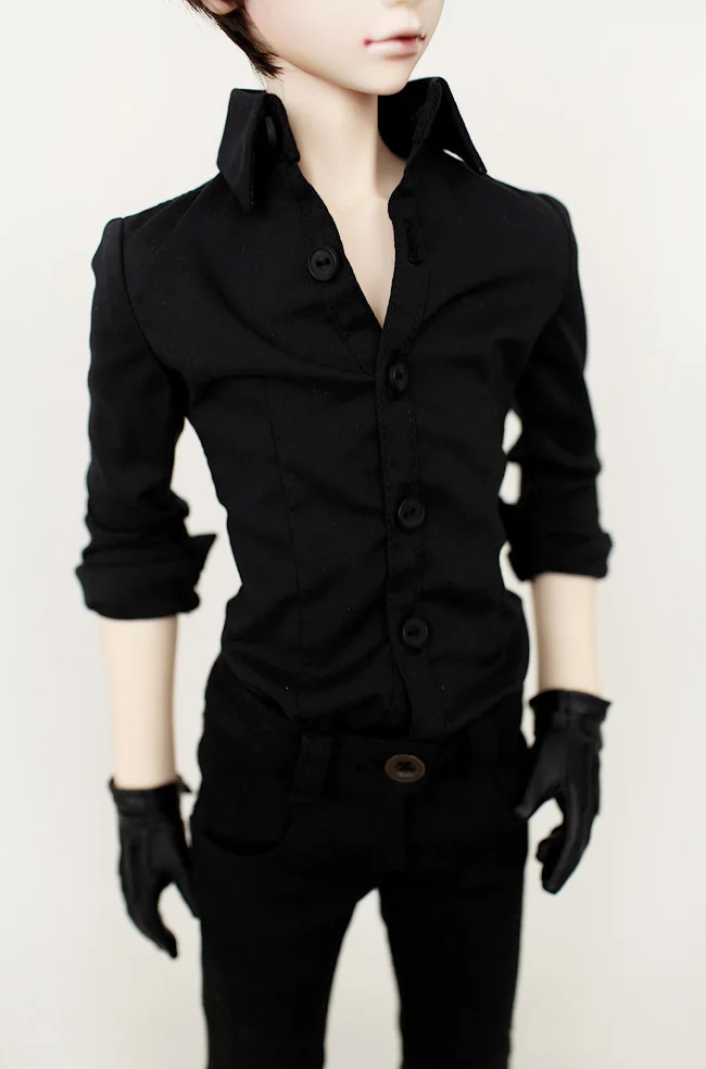 Bjd בובת בגדים חליפה חליפה שחורה, חולצה + מכנסיים 1/4 1/3 יכול להיות מותאם אישית גודל - 2