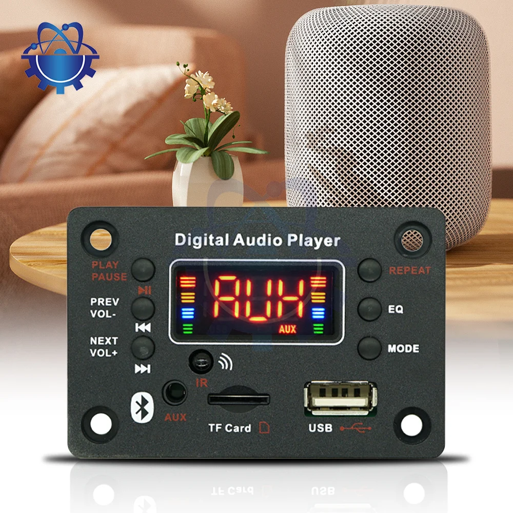 DC7-25V 2*40W 80W מגבר Bluetooth 5.0 מפענח MP3 לוח נגן MP3 12V רכב רדיו FM מודול TF USB AUX דיבורית שיחה הרשומה - 2