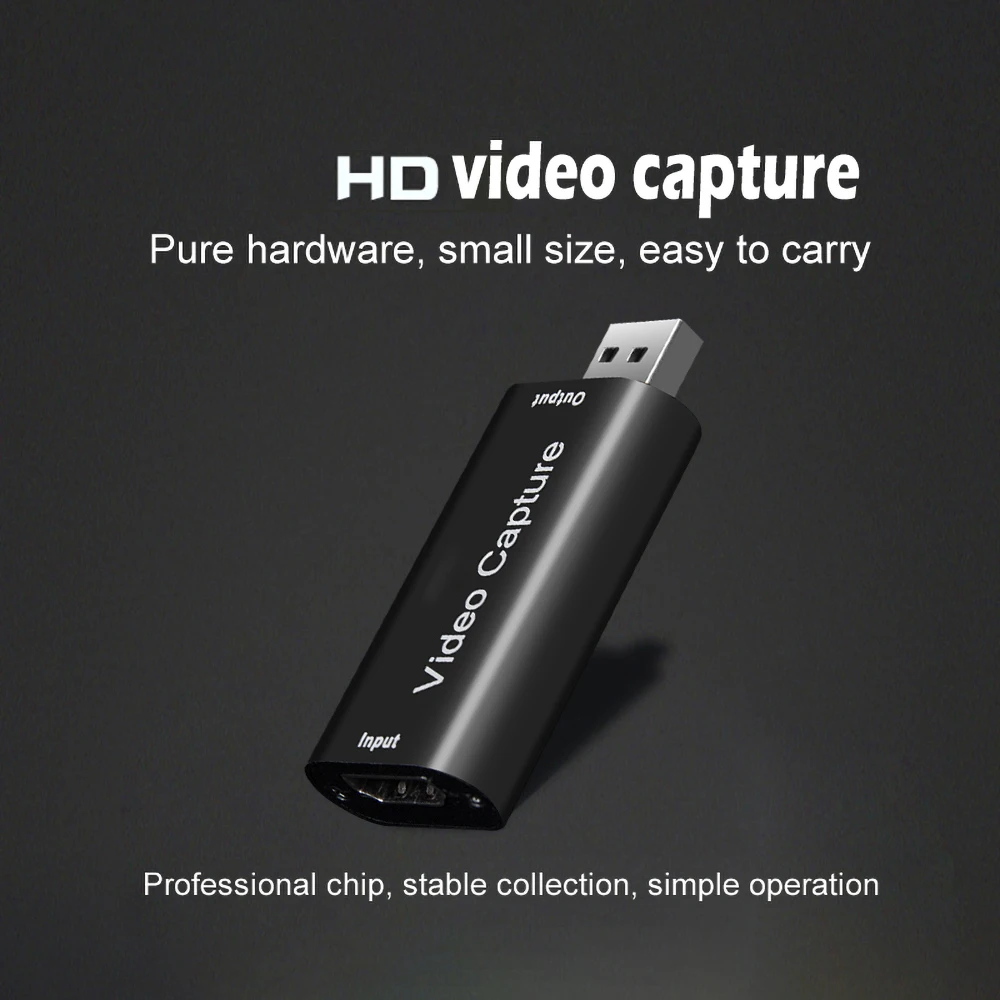 HDMI כרטיס לכידת וידאו USB 3.0 2.0 מיני 4K 1080P המשחק הקלטה תיבת PS4 המשחק ב-Youtube-OBS בהזרמה בשידור חי שידור DVD - 2