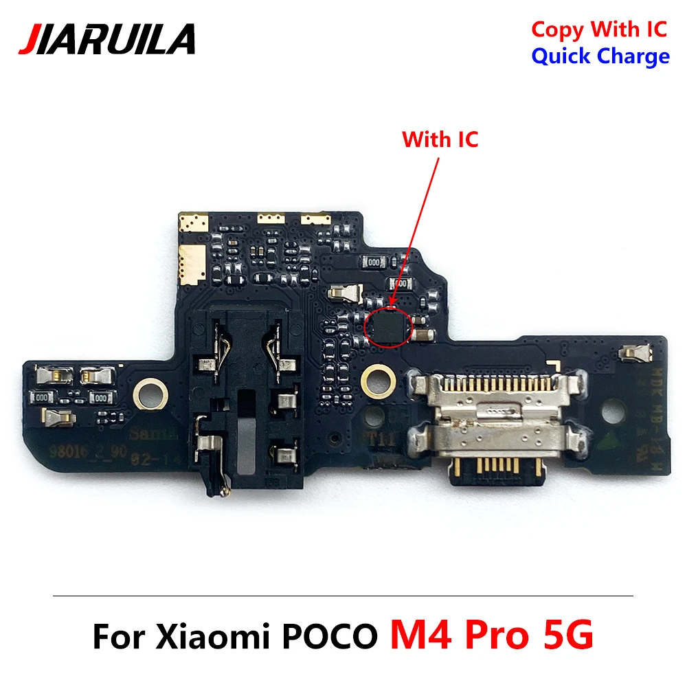 20 יח USB לטעינה יציאת לוח להגמיש כבלים מחבר עבור Xiaomi פוקו M4 Pro 4G 5G מיקרופון - 2