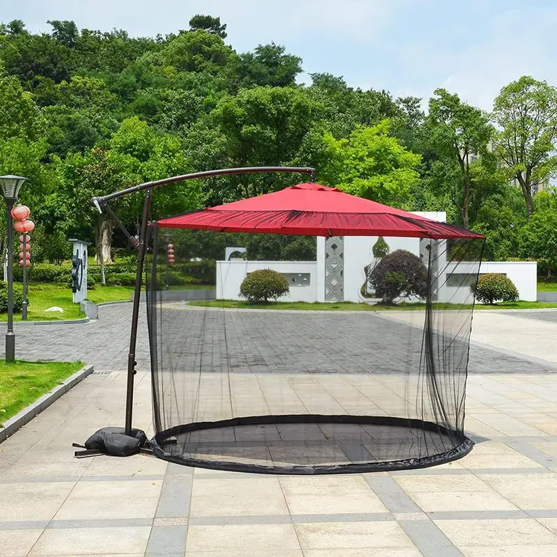 פטיו מטריה רשת כילה נגד יתושים השמשייה חיצונית הדשא בגינה קמפינג מטריה עבור פטיו חיצוני קמפינג מטריה - 2