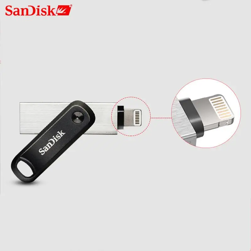 SanDisk USB חדש iXPand Flash Drive U דיסק OTG ברק מחבר USB3.0 מקל 256GB 128GB MFi עבור iPhone & iPad SDIX60N - 2