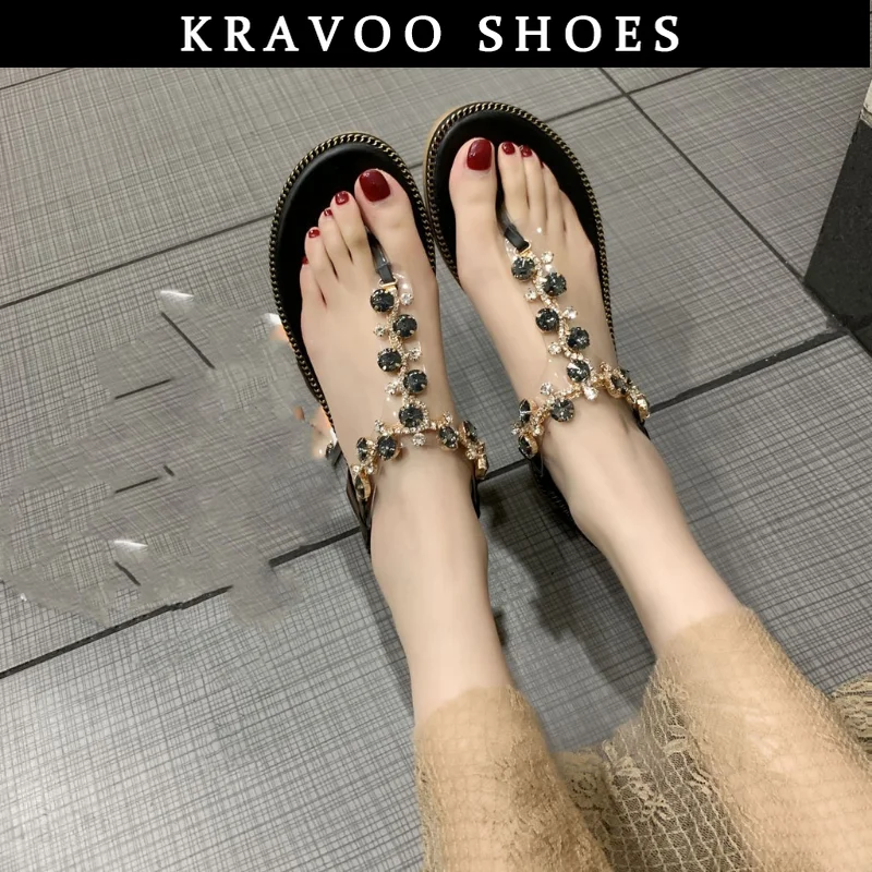 KRAVOO אופנה נשים סנדלים מותרות נשים נעלי מעצבים חוף סנדלי פלטפורמת נעלי נשים האור לנשימה נעלי הרומית - 2