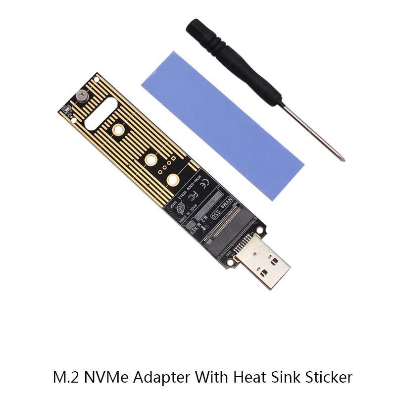 M. 2 NVMe ל-USB 3.1 SSD מתאם PCI-E ל-USB-3.0 פנימי ממיר כרטיס 10Gbps USB3.Gen 1 2 עבור Samsung 970 960/מידע M2 SSD - 2