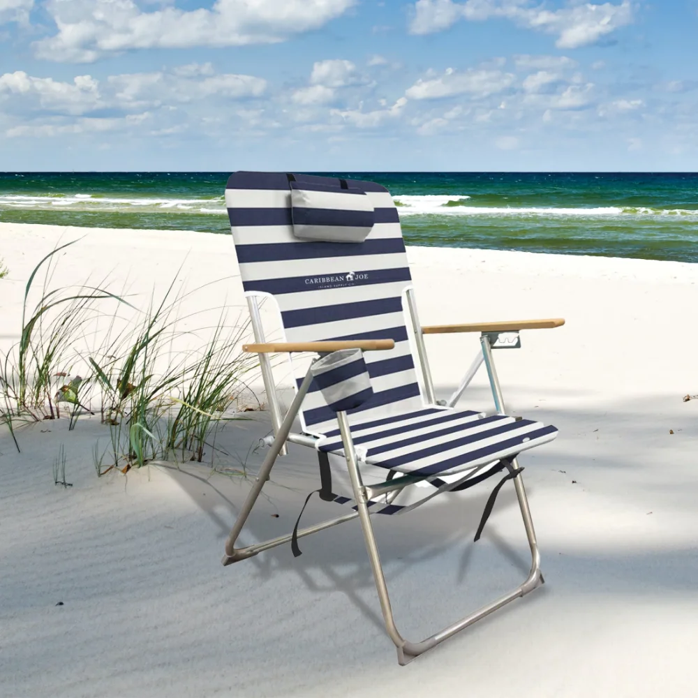 תרמיל עץ החוף הכיסא - כחול לבן,עמיד וחזק,13 ק 