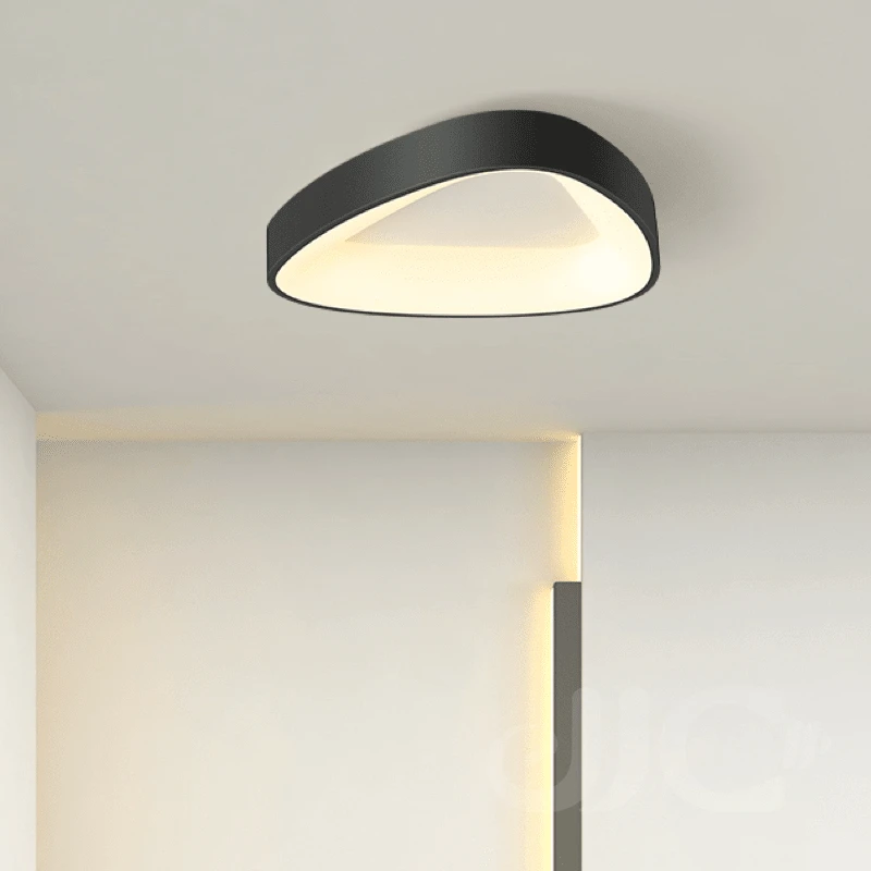 JJC מודרני משולש מנורת תקרה אקריליק בגוון מעצב LED תלוי אורות התקרה עבור סלון, חדר השינה, חדר האוכל המנורה - 2
