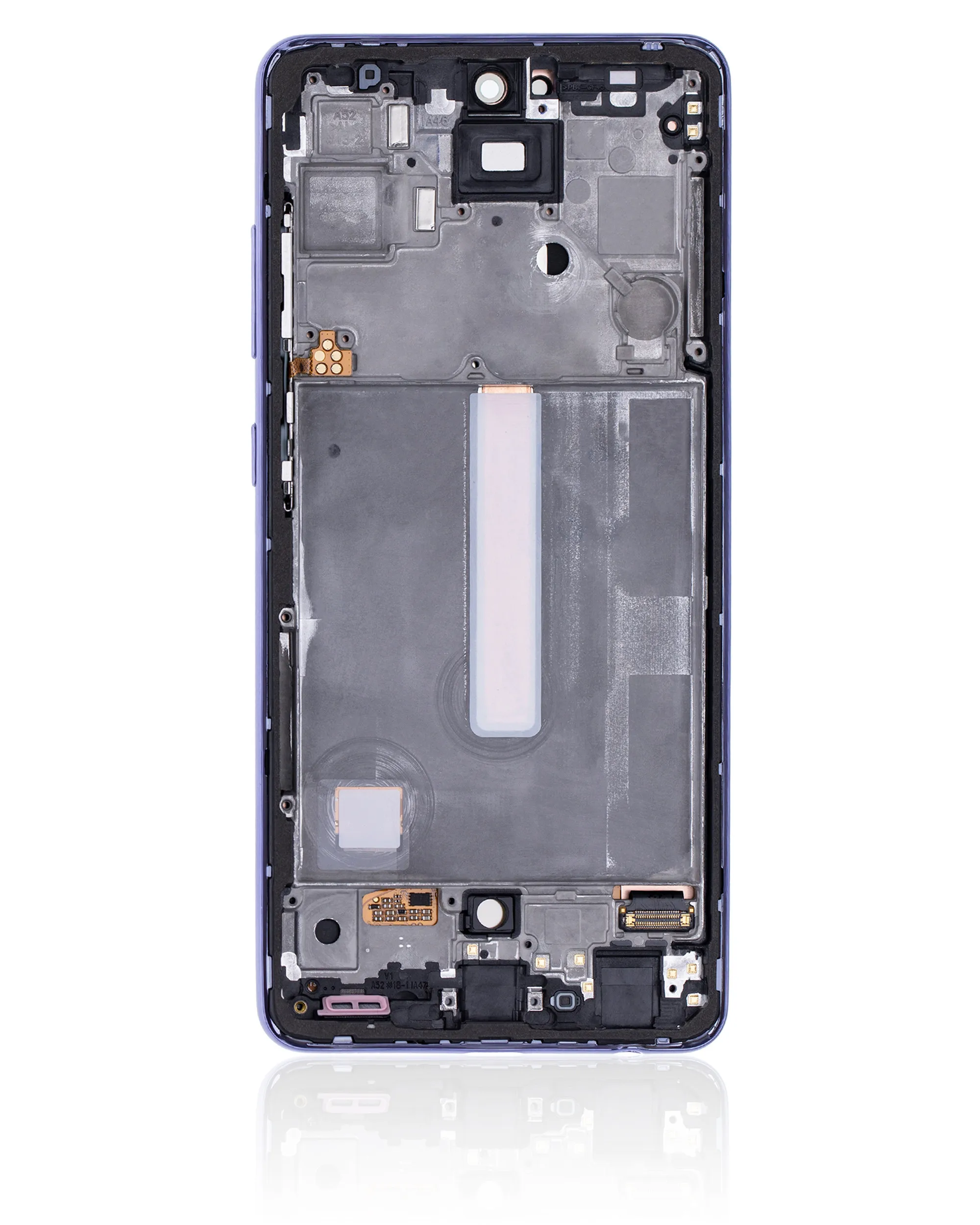 OLED עם מסגרת עבור Samsung Galaxy A52 4G (A525/2021)/5G (A526/2021)/A52S 5G (A528/2021) (Service Pack) (מדהים סגול) - 2