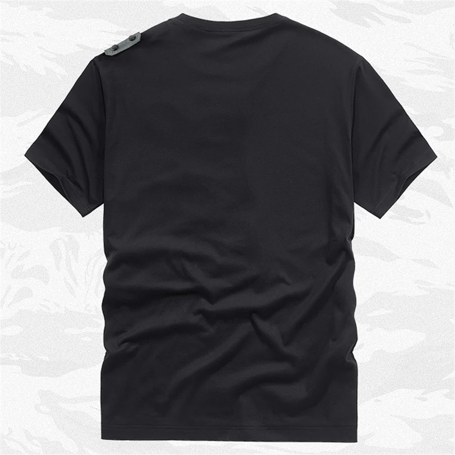 Techwear מטען טי-שירט גברים קיץ, שרוול קצר חולצת טי Harajuku שחור חולצות טקטי תפקוד חולצות Tees זכר להסרה עיצוב - 2