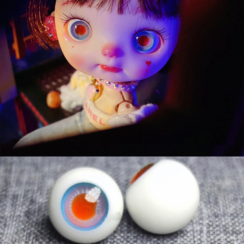 YESTARY BJD בובה אביזרים העיניים צעצועים 10MM Obitsu 11 DIY עבודת יד צבע העין 1/8 3D מטלטלין עין זכוכית BJD בובות עיניים - 2