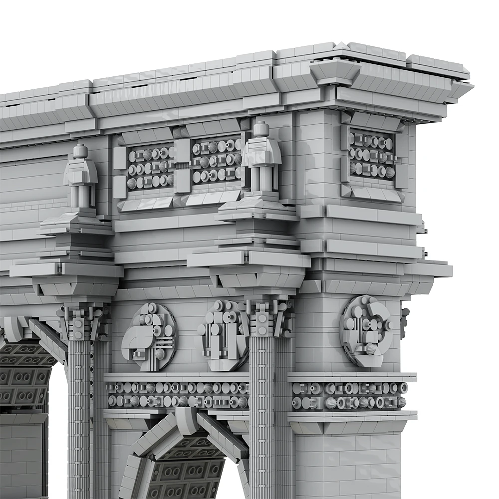 Arc de Triomphe אבני הבניין חגיגי arch בארכיטקטורה מודל Moc Gobricks סטים של DIY צעצועי המתנה ילדים למבוגרים - 2