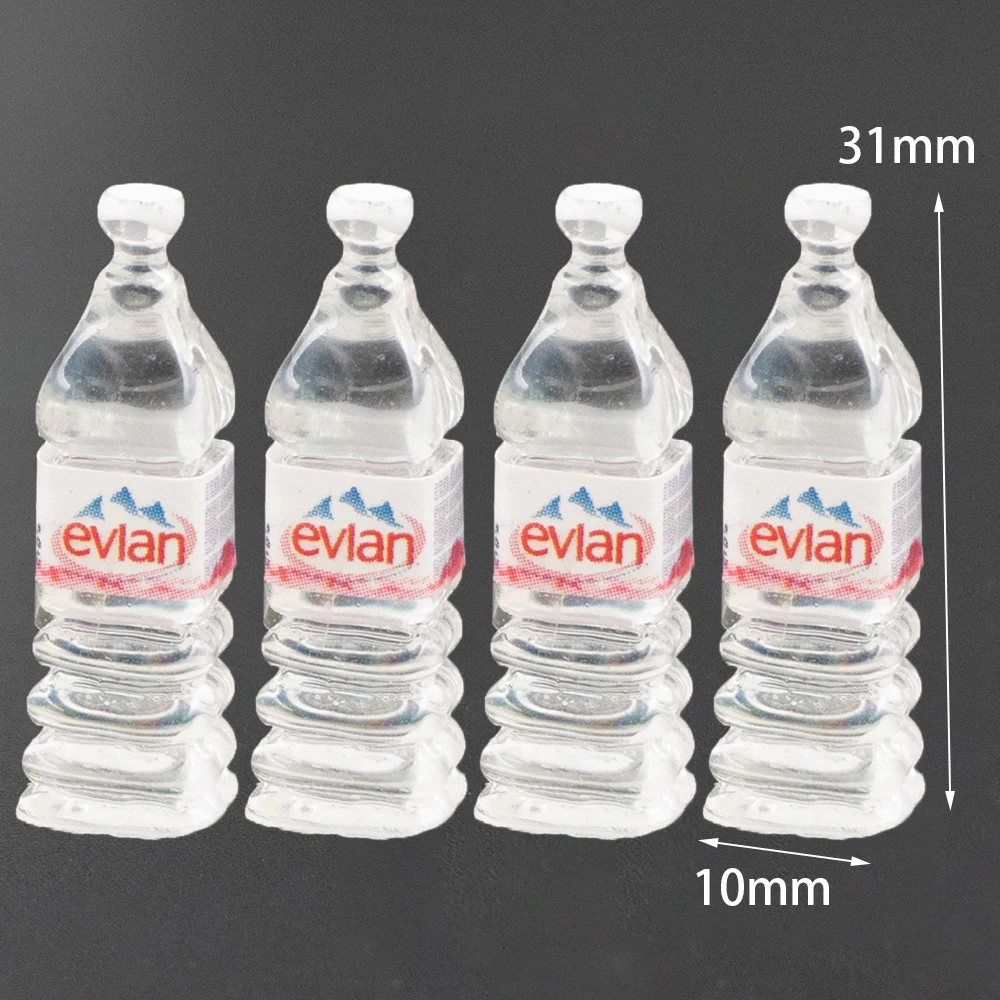 4Pcs 1/12 הבובות סופרמרקט מיניאטורי מים מינרליים בקבוק מיני משקאות צעצוע ob11 bjd קישוט בית בובות אביזרים - 2