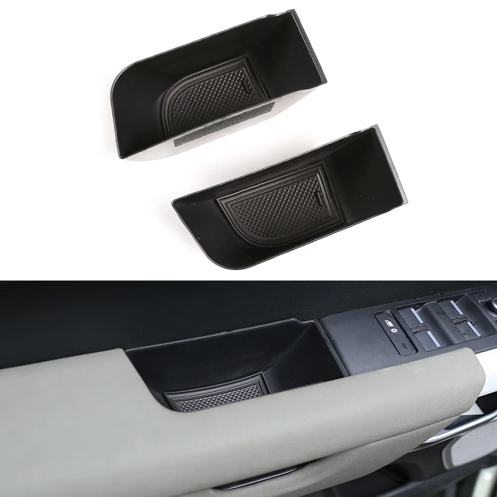תיבת אחסון ABS אביזרים Blcak דלת המכונית חוזק גבוה מכירה חמה הפנים לקצץ טלפון מגש באיכות גבוהה מעשית - 2