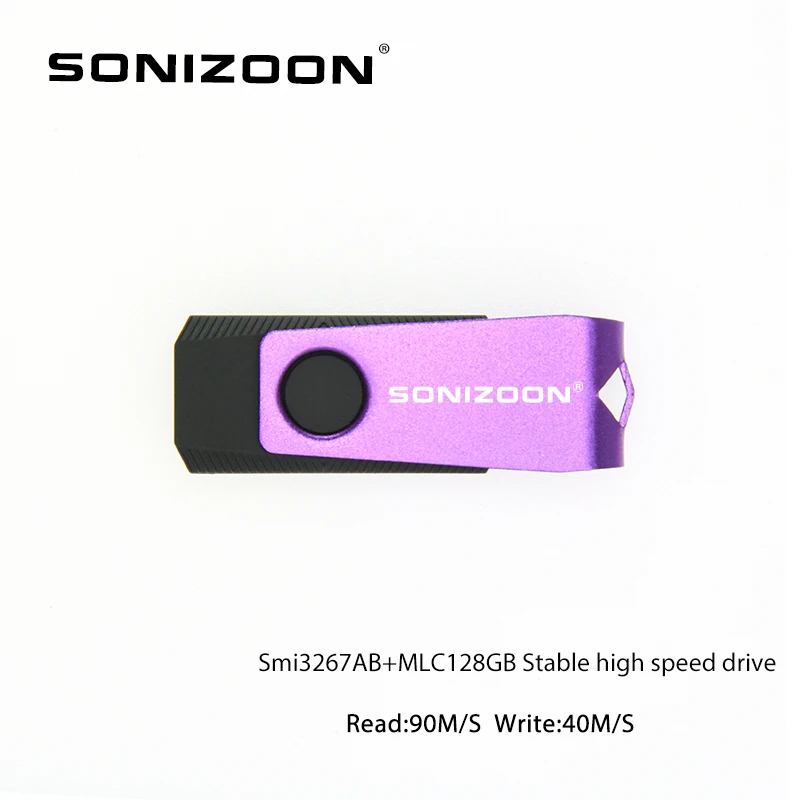 SONIZOON מהיר ויציב כונן הבזק מסוג USB 3.0 10pcs/הרבה 32GB/64GB/128GB כונן עט חבילת לשימוש אישי/סיטונאי U דיסק флешка - 2