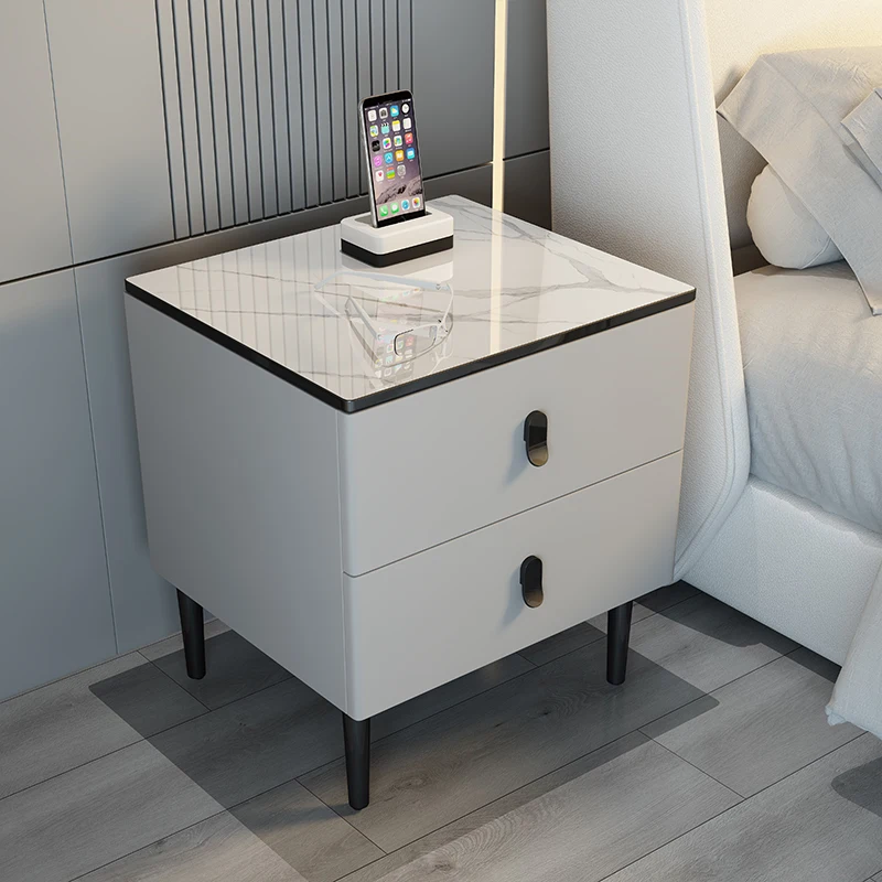 מודרני לבן מגירות שידות לילה מיני מינימליסטי המארגנים שידות לילה צר פשוט עיצוב שולחן דה Chevet ריהוט חדר שינה - 2
