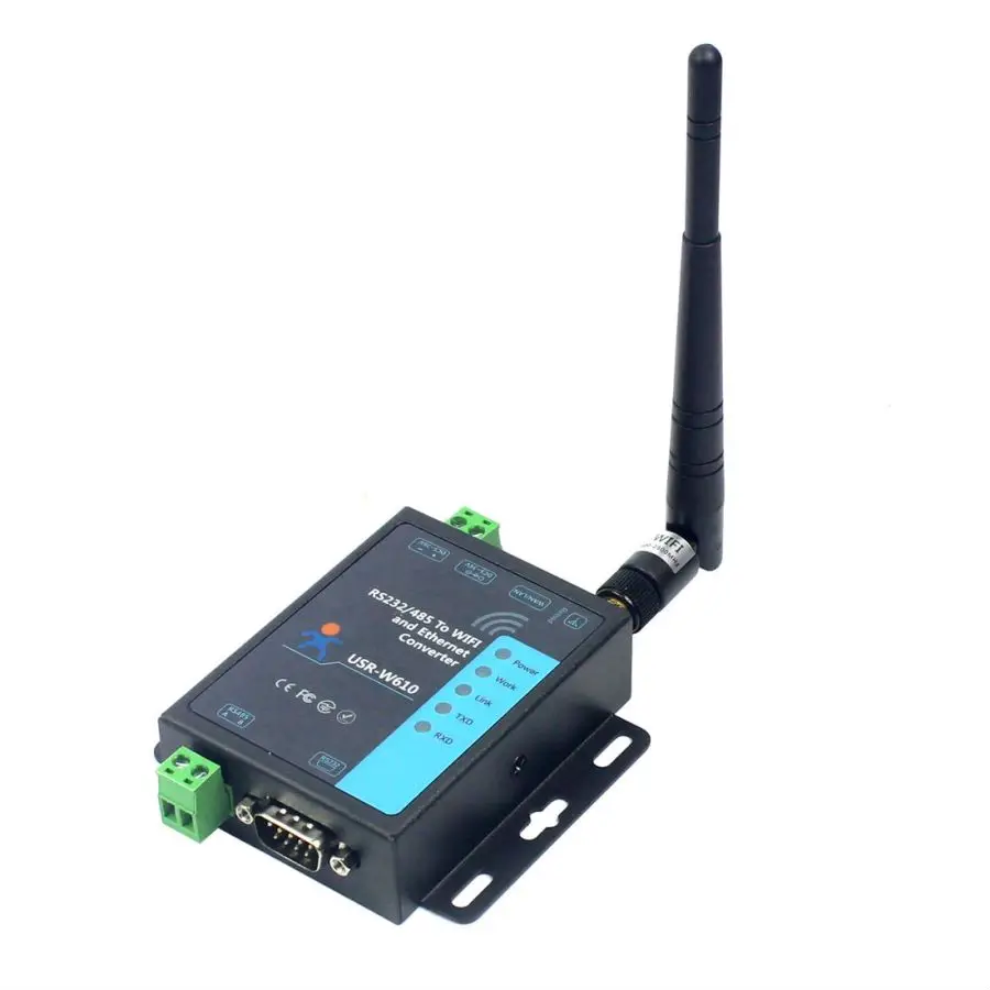 USR-W610 RS232/485 ל-WiFi Ethernet ממיר תומך במספר רשתות מצב יציאת RJ45 Wifi סדרתי שרת Modbus RTU TCP - 2