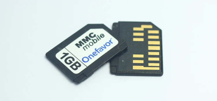 Onefavor RS MMC כרטיס 13pin שורה כפולה MMC כרטיס זיכרון 128MB 256MB 512MB 1GB 2GB MultiMediaCard RS-MMC - 2