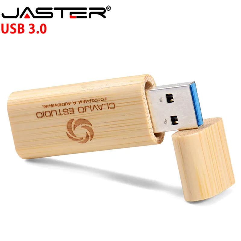 ג ' סטר חינם מותאם אישית לוגו USB 3.0 כונני פלאש 64GB חם למכור עץ Pendrive 32GB אמנות מתנת החתונה מקל זיכרון 16GB 8GB 4GB - 2