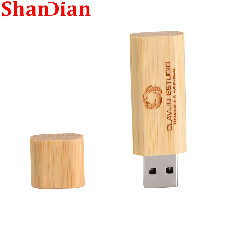 אישית Flash Drive 64GB חינם לוגו עץ עט כונני 32GB מייפל חינם מפתח טבעת מקל זיכרון 16GB USB 2.0 U דיסק 8GB 128GB - 2