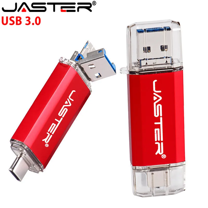 ג ' סטר USB 3.0 סוג C OTG USB כונן הבזק Usb 3.0 Pendrive על סוג C-נייד/PC 64GB 32GB 16GB מהירות גבוהה מיקרו USB - 2