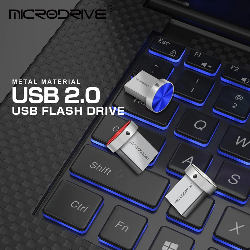חדש סופר מיני 32GB Pendrive מתכת USB Flash Drive 64GB 16GB 128GB 256GB עט כונן USB 2.0 זיכרון דיסק U השתלמות Usb - 2