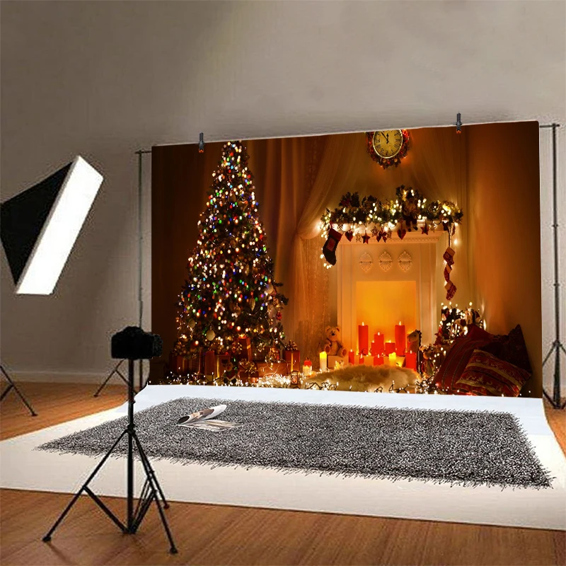 חג המולד החורף האח רקע אש בוערת קיר צילום קישוט חדר רקע לצילום סטודיו פוסטר באנר אביזר - 2