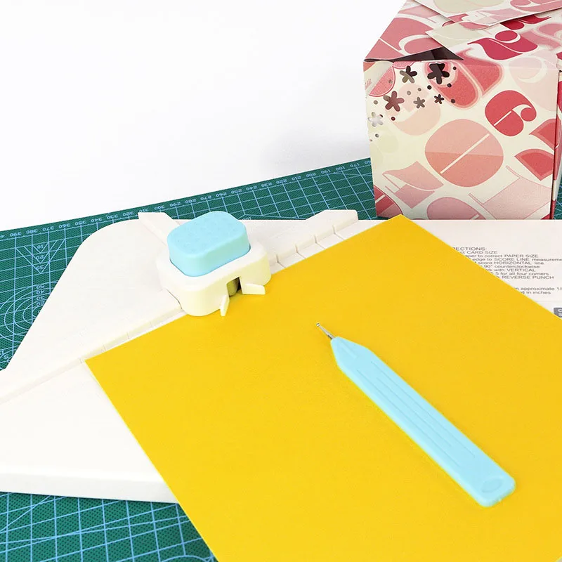המעטפה קופסת מתנה Scribing לוח אחד מכונה רב תכליתי DIY קופסת מתנה מכתב יצירה רב-תפקודית שריטה הבורא - 2